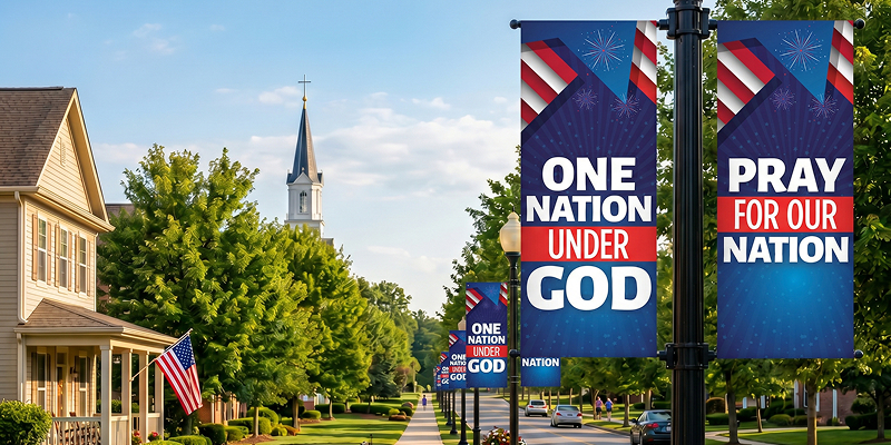 American Flags and Patriotic Banners from Church Banners