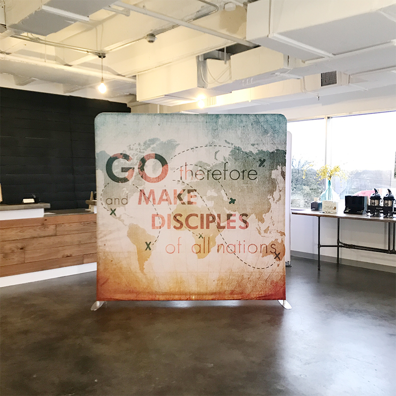 Tension Backdrop banner